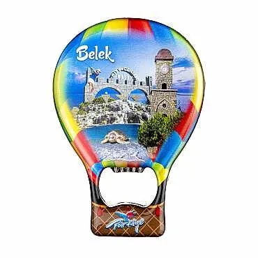 Belek Temalı Myros Metal Balon Açacak Magnet T 102x73 mm - 6