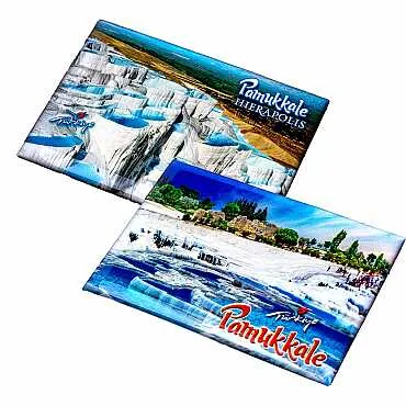 Pamukkale Temalı Myros Dikdörtgen Magnet 80x55 cm - 2