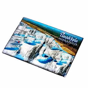 Pamukkale Temalı Myros Dikdörtgen Magnet 80x55 cm - 3