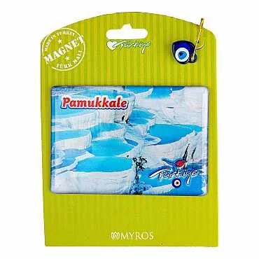 Pamukkale Temalı Myros Kartonetli Magnet - 3