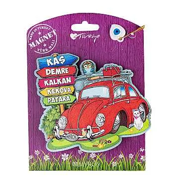 Kalkan Temalı Uv Baskılı Kartonetli Ahşap Magnet - 3