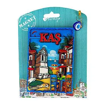 Kalkan Temalı Uv Baskılı Kartonetli Ahşap Magnet - 4