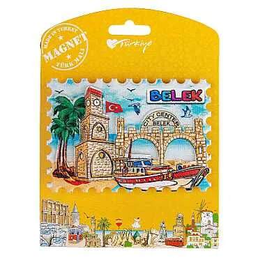Belek Temalı Kartonetli Uv Polyester Magnet