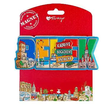 Belek Temalı Kartonetli Uv Polyester Magnet - 2