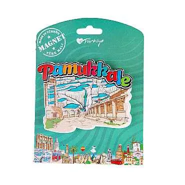 Pamukkale Temalı Kartonetli Uv Polyester Magnet - 8