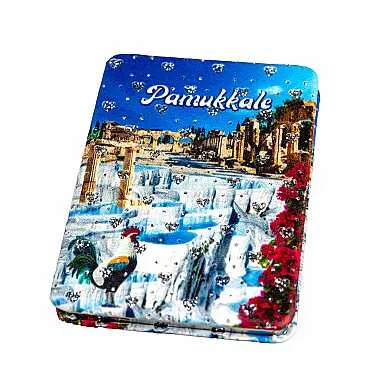 Pamukkale Temalı Myros Dikdörtgen Pu Ayna - 5