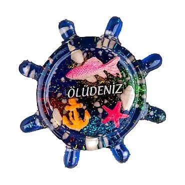 Fethiye Bölgesi Temalı Şeffaf Polyester Magnet - 9