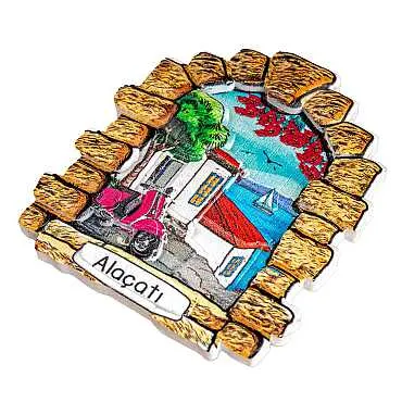 Altınoluk Temalı Myros Yöresel Polyester Magnet - 18