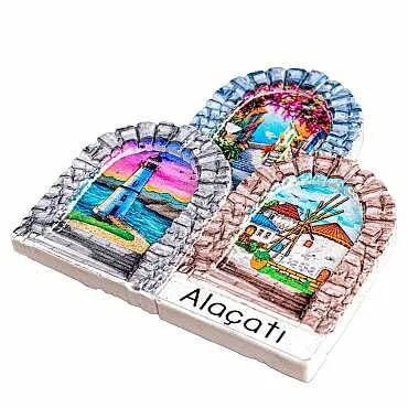 Altınoluk Temalı Myros Yöresel Polyester Magnet - 13