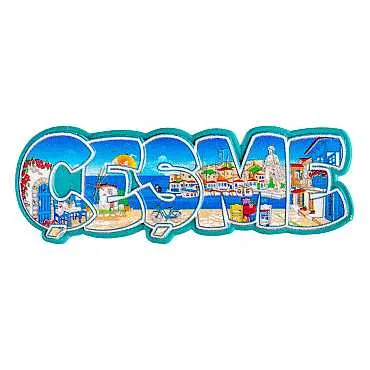 Çeşme Temalı Myros Yöresel Polyester Magnet - 3