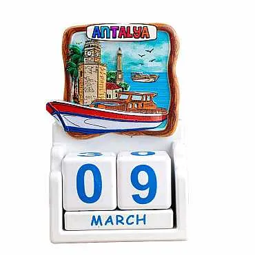 Antalya Temalı UV BASKILI POLYESTER MASA TAKVİMİ - 5