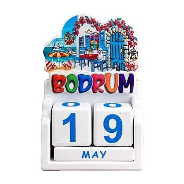 Bodrum Temalı UV BASKILI POLYESTER MASA TAKVİMİ - 3