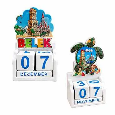 Belek Temalı UV BASKILI POLYESTER MASA TAKVİMİ - 2