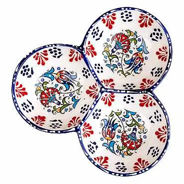 SAMUR ÜÇLÜ ORTA YUVARLAK ÇEREZLİK (18 CM) - 4