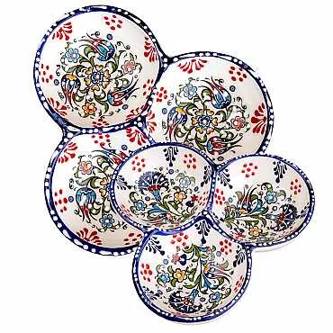 ÖZEL KABARTMA SAMUR ÜÇLÜ KÜÇÜK YUVARLAK ÇEREZLİK 13 CM - 2