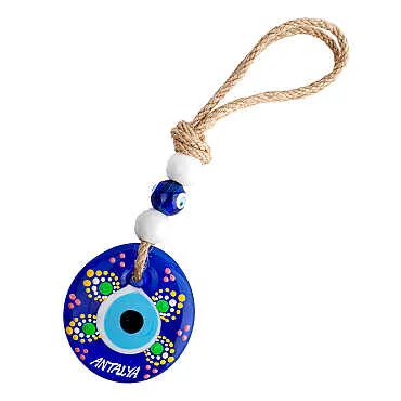Antalya Temalı MANDALA DESENLİ NAZAR DUVAR SÜSÜ 10 CM - 3