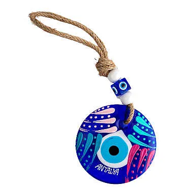 Antalya Temalı MANDALA DESENLİ NAZAR DUVAR SÜSÜ 10 CM - 12