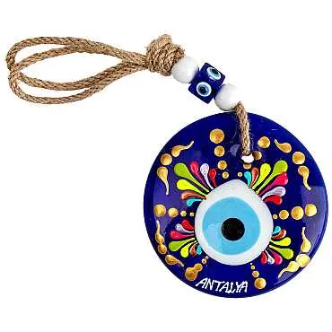 Antalya Temalı MANDALA DESENLİ NAZAR DUVAR SÜSÜ 8 CM - 5