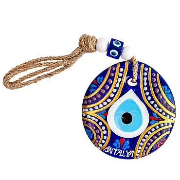 Antalya Temalı MANDALA DESENLİ NAZAR DUVAR SÜSÜ 9 CM - 3