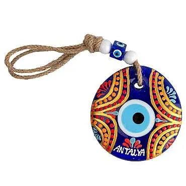 Antalya Temalı MANDALA DESENLİ NAZAR DUVAR SÜSÜ 18 CM - 4