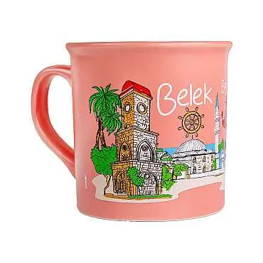 Belek Temalı Renkli Serigrafi Kupa