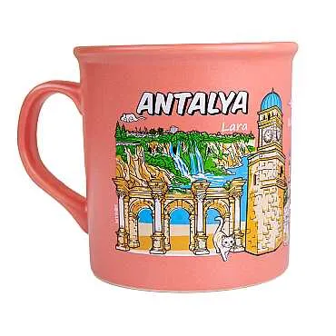 Antalya Temalı Renkli Serigrafi Kupa - 7