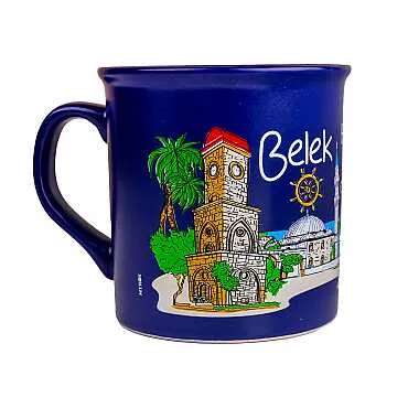 Belek Temalı Renkli Serigrafi Kupa - 6