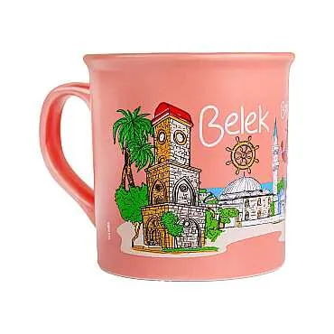 Belek Temalı Renkli Serigrafi Kupa - 8