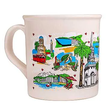 Kemer Temalı Renkli Serigrafi Kupa - 7