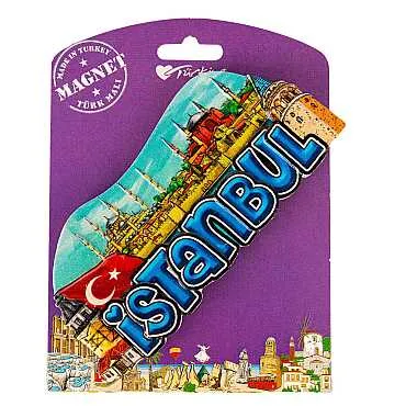 İstanbul Temalı Kartonetli Uv Polyester Magnet - 10