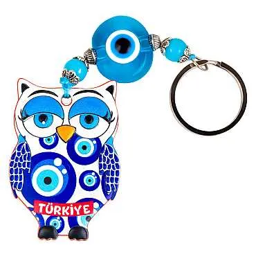 Türkiye Temalı Nazarlı Polyester Anahtarlık - 8