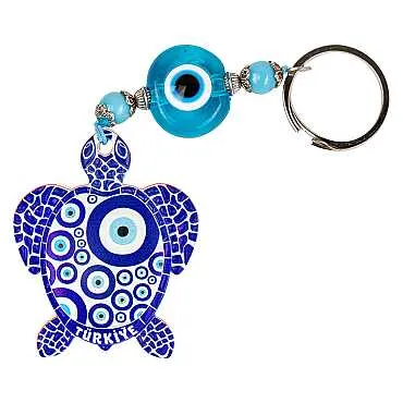 Türkiye Temalı Nazar Caretta Polyester Anahtarlık