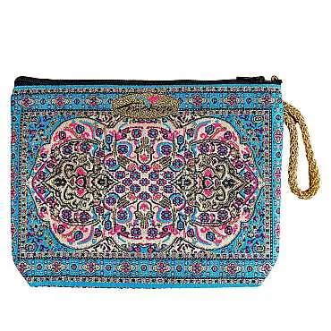 Turkish Woven Make Up Purse 125x175x35 mm - Standart - 2