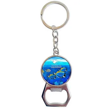 Toptan Aquapark Temalı Myros Metal Açacaklı Anahtarlık 35x120 mm