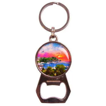City Themed Metal Keychain With Opener 35x120 mm - Standart - 2