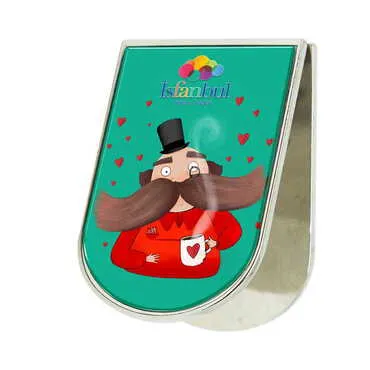 Theme Park Themed Metal Magnetic Paper Clip Holder 40x55 mm