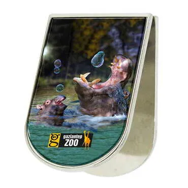 Zoo Themed Metal Magnetic Paper Clip Holder 40x55 mm