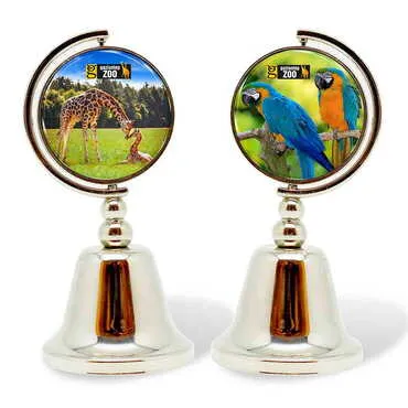 Zoo Themed Collectible Souvenir Metal Bell 44x90 mm