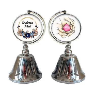 Family Themed Collectible Souvenir Metal Bell 44x90 mm