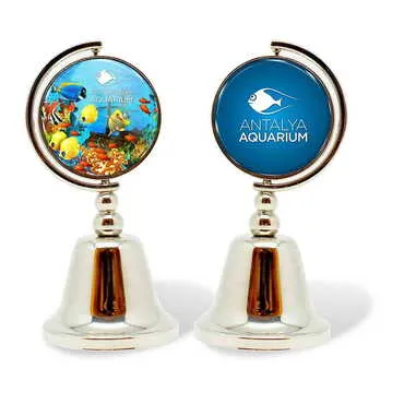 Toptan Aquapark Temalı Myros Metal Yuvarlak Çan 44x90 mm