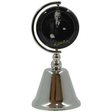 Ataturk Themed Collectible Souvenir Metal Bell 44x90 mm