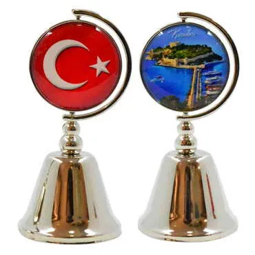 Toptan Kuşadası Temalı Myros Metal Yuvarlak Çan 44x90 mm - Standart - 3