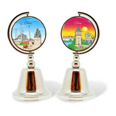 City Themed Collectible Souvenir Metal Bell 44x90 mm - Standart - 3