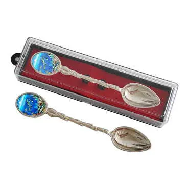 Toptan Aquapark Temalı Myros Metal Kaşik 25*130 Mm