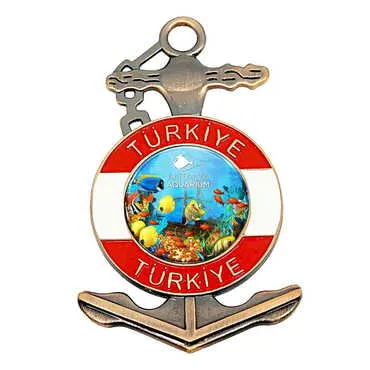 Aquapark Themed Customised Metal Anchor Fridge Magnet