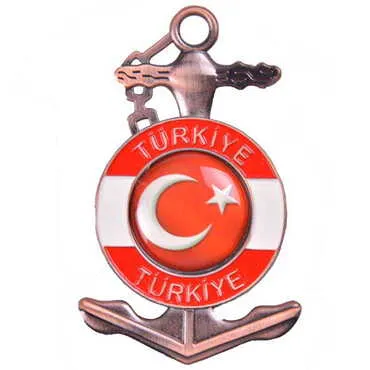 Turkey Themed Customised Metal Anchor Fridge Magnet