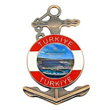 Hotel Themed Customised Metal Anchor Fridge Magnet