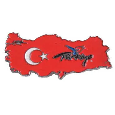Metal Map Shaped Magnet
