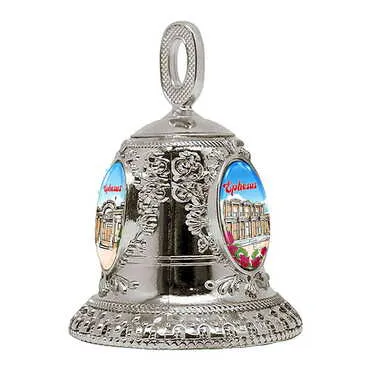 Museum Themed Collectible Souvenir Metal Bell - Golden Color 45x60 mm