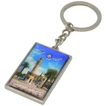 City Themed Metal Rectangle Keychain 30x100 mm - Standart - 4
